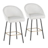 Matisse - Fixed-Height Counter Stool (Set of 2) - Black Metal