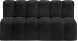 Arc - Faux Leather 2 Seats Modular Sofa
