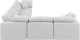Indulge - Linen 6 Piece Modular Corner Sectional - White