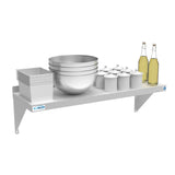 12" x 36" 18-Gauge Stainless-Steel Heavy Duty Wall Shelf, WMSH-1236.