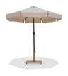 Amalfi - Aluminum Patio Umbrella - Light Brown Base / Black Pole