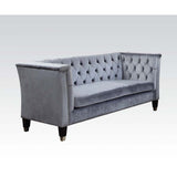 Honor - Loveseat - Cadet Gray Velvet