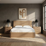 Astrid - Solid Wood And Oak Veneer Bed (3 Boxes)