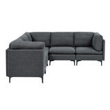Upholstered Modular Sectional With Tall Legs