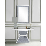 Noralie - 47" Console Table - Mirrored & Faux Diamonds