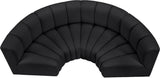Arc - Faux Leather 4 Piece U-Shaped Modular Sofa