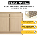 Freestanding Bathroom Vanity With Resin Sink & Soft Close Cabinet Doors