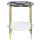 Jonelle - Round Glass Top Table