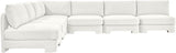 Hammond - Velvet Performance Fabric Upholstered 7 Piece Armless Sectional