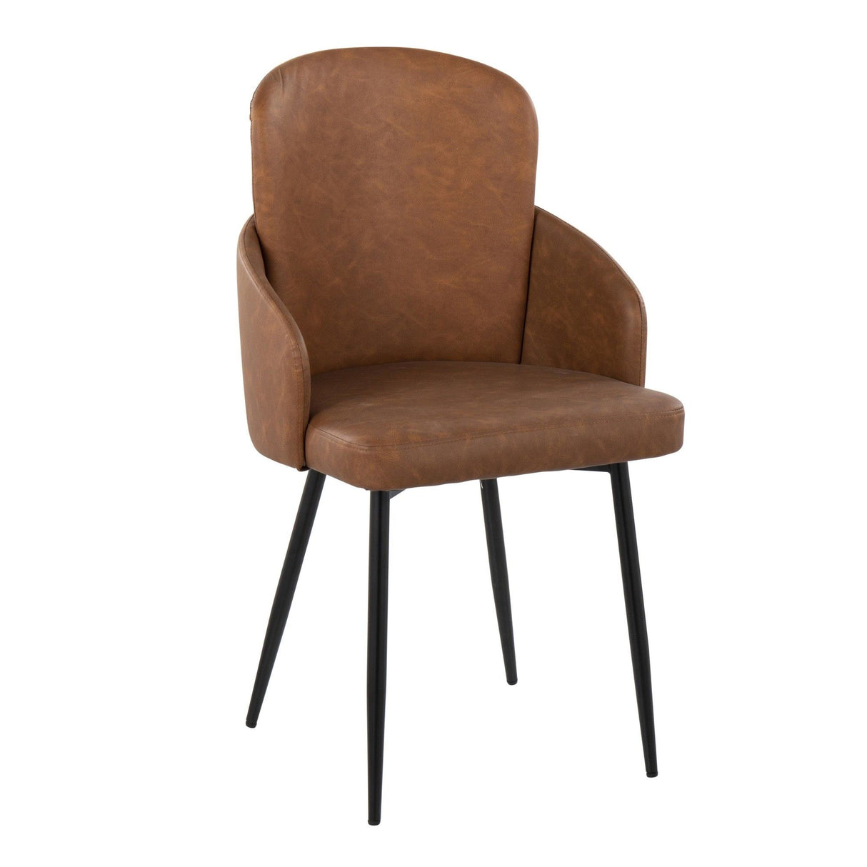 Dahlia - Contemporary Dining Chair (Set of 2) - Black Metal