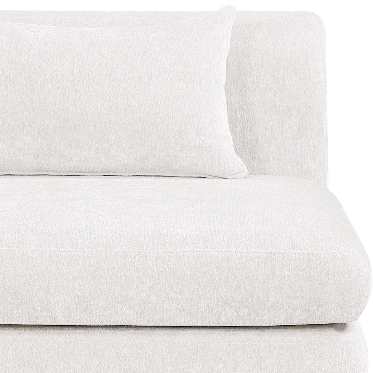 Stellar - Chenille Fabric Upholstered Modular Corner Chair