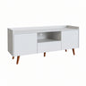 TV Stand For TVs Up To 60" With Open Storage Shelf, 2 Doors, 1 Drawer And Cable Management
