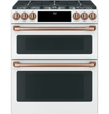 Caf(eback)(TM) 30" Smart Slide-In, Front-Control, Dual-Fuel, Double-Oven Range with Convection - (C2S950P4MW2)