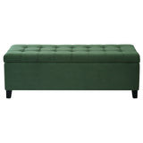 Upholstered Storage Ottoman Bench, Foot Rest For Bedroom