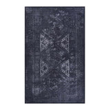 Maval - 2' X 3' Washable Area Rug - Black / Gray