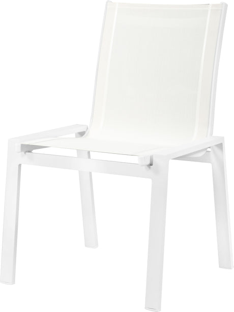 Nizuc - Outdoor Patio Dining Chair With White Frame (Set of 2)