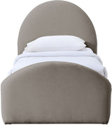 Andaz - Chenille Fabric Upholstered Trundle Bed