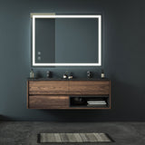 Bathroom Vanity Rectangle Mirror With Front Lighting, Anti Fog, Dimmable, Smart Memory Function