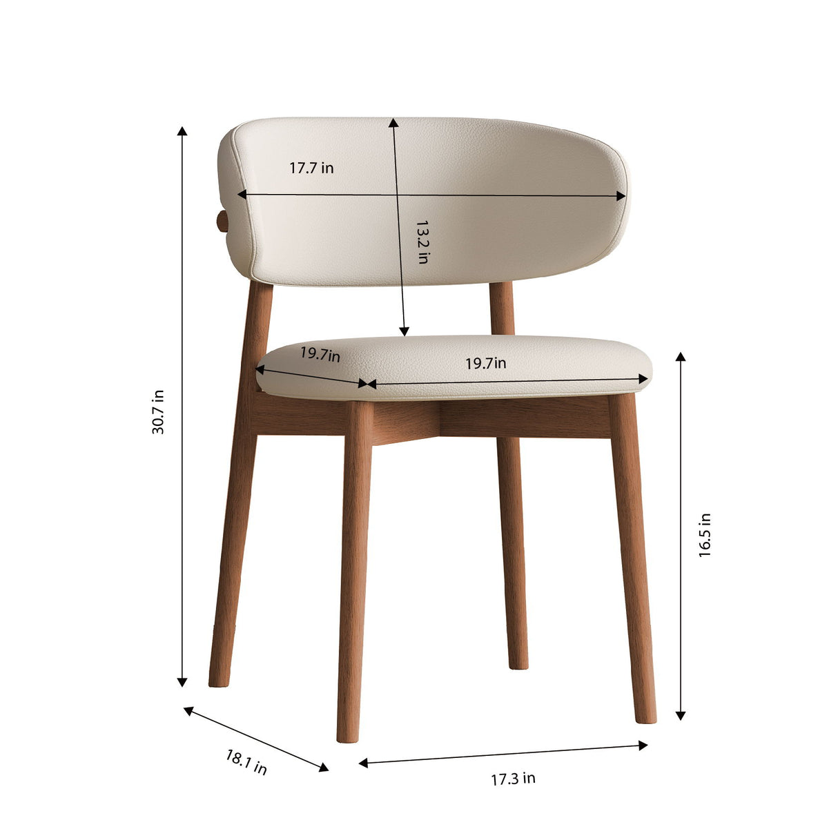 Dining Chairs For Dining Room (Set of 2) - White