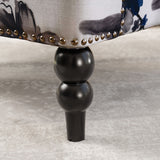 Club Chair With Tapered Birch Wood Legs - Multicolor