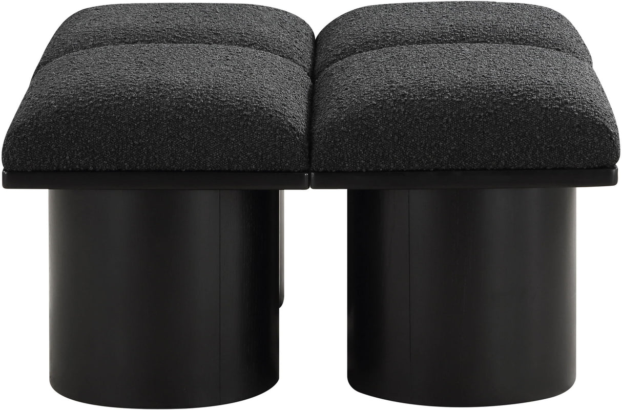 Pavilion - 4 Piece Modular Bench With Black Base