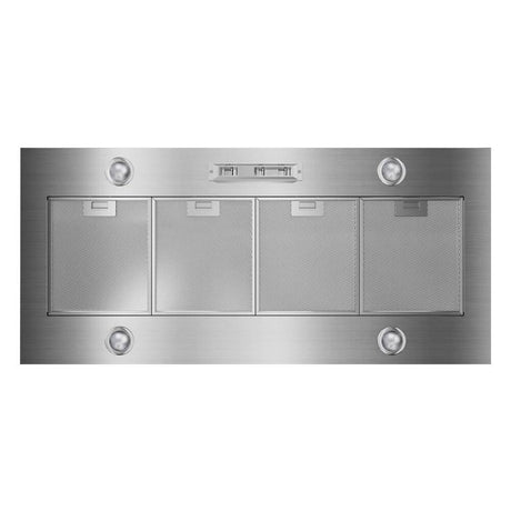 Whirlpool UVL6048JSS stainless custom hood liner front view
