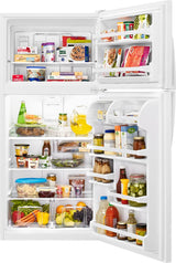Whirlpool WRT148FZDW refrigerator door open