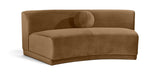 Avra - Velvet Performance Fabric Upholstered Armless Sofa
