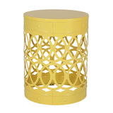 Outdoor Metal Large End Table, Modern Design
