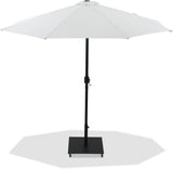 Fiji - Aluminum Patio Umbrella With Square Black Base