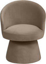 Selene - Upholstered Swivel Dining Chair