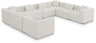 Cube - Linen 8 Piece Modular Sectional