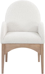 Waldorf - Boucle Dining Arm Chair With Natural Legs