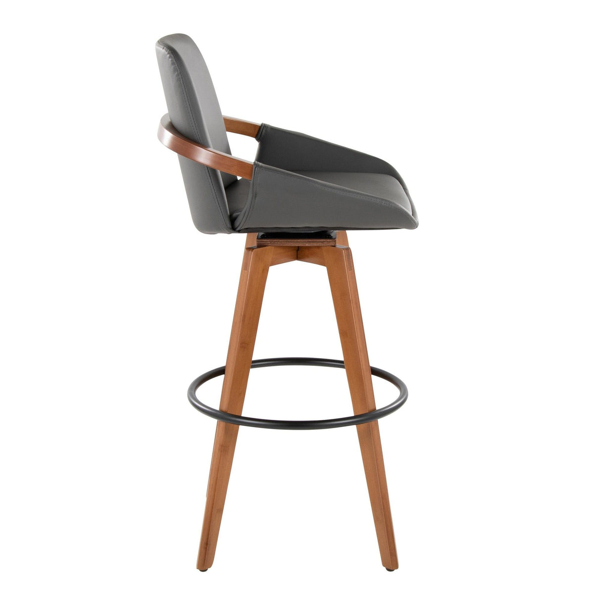 Cosmo - Fixed-Height Barstool - Walnut Bamboo Base