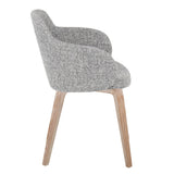 Boyne - Contemporary Dining / Accent Chair (Set of 2) - Whitewashed Wood Legs