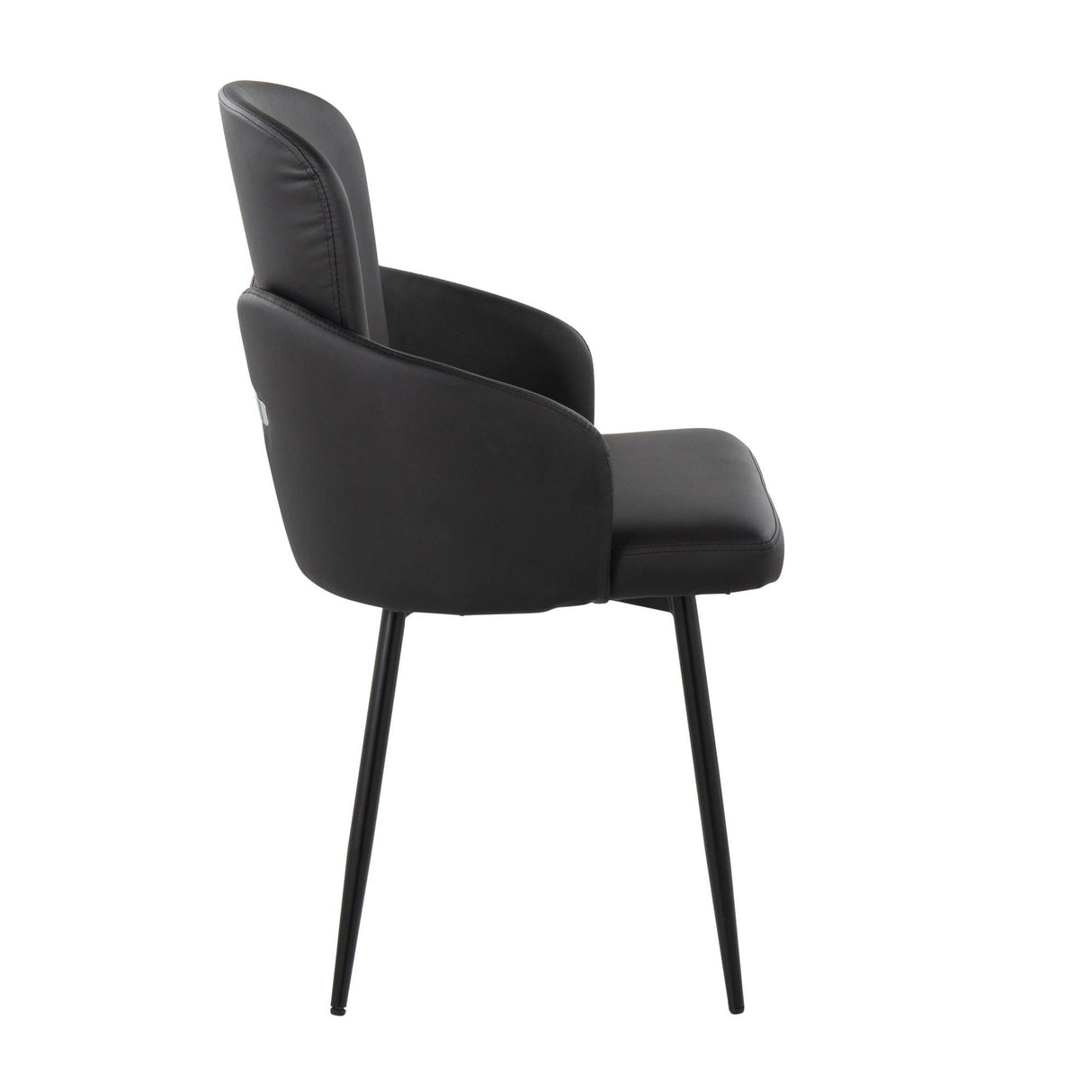 Dahlia - Contemporary Dining Chair (Set of 2) - Black Metal