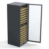 23 in. Dual Zone, Full Glass Door, Wine Cooler Refrigerator, Freestanding or Built-In Unit, 15.1 cu ft. KM-CW155DZ-SS