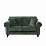 2 Seater Sofa With Rolled Arms, Tufted Upholstered Couch