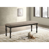 Kavita - Upholstered Dining Bench - Charcoal