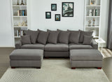 5 Seater Oversized Convertible L & U Shaped Couch