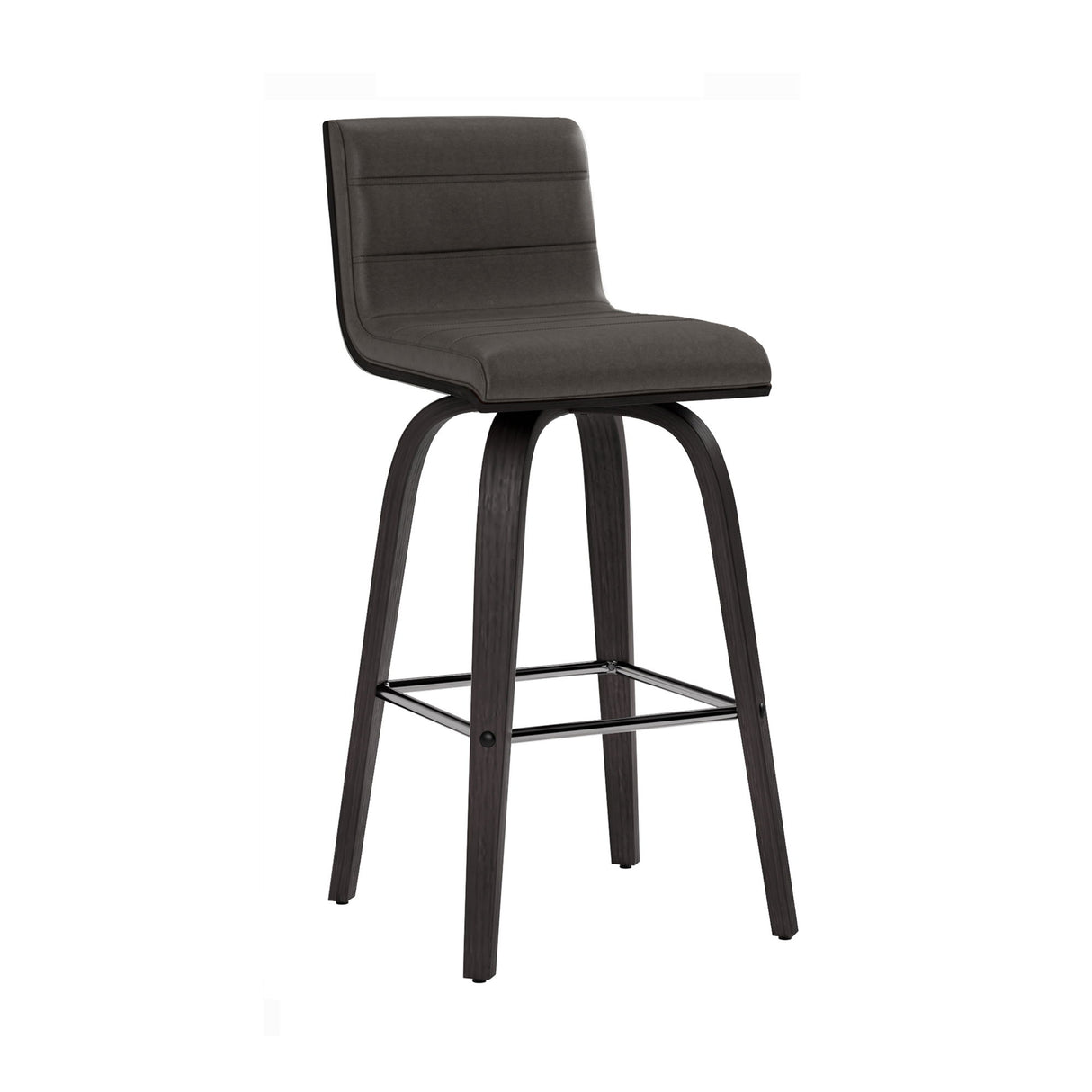 Vienna - 26" Swivel Counter Stool - Black Wood
