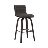 Vienna - 26" Swivel Counter Stool - Black Wood
