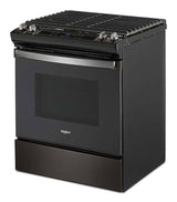 Whirlpool WEG515S0LV cooktop detail