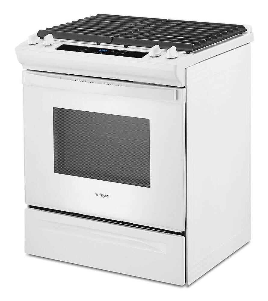 Whirlpool WEG515S0LW cooktop detail