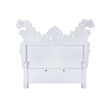 Valkyrie - Eastern King Bed - Synthetic Leather & Antique Platinum
