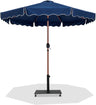 Amalfi - Aluminum Patio Umbrella - Black Base / Light Brown Pole