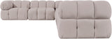 Orin - L-Shaped Velvet 6 Piece Modular Sectional
