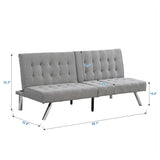 Modern Sofa Bed With Wood Frame And Stainless Legs