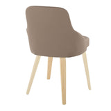 York - Upholstered Chair (Set of 2) - Natural Wood Legs