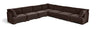 Hammond - Velvet Performance Fabric Upholstered 7 Piece Corner Sectional